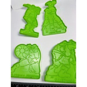 Wilton 4” Teenage Mutant Ninja Turtles Cookie Cutters 1990  Set 4 Vintage